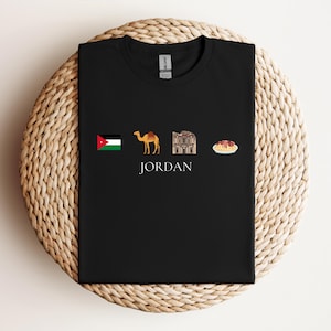 Jordan Adult Sweatshirt, Hoodie, T-Shirt Jordan Flag Tee, Icon Graphic Shirt, Jordan, Jordan Design, Jordan design, Jordanian Culture