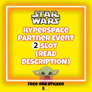 2 x MonoGo Hyperspace Partner Events. Gratis 5-Sterne-Aufkleber. Fertig innerhalb von 2 Stunden