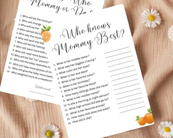 A Little Cutie Is On The Way Editable Baby Shower Games-Canva Templates-Instant Download