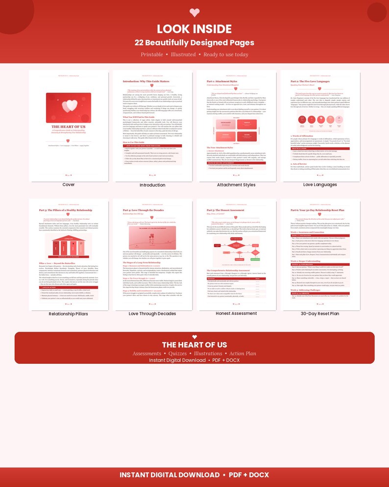 Relationship Repair Toolkit — Couples Communication Intrument, Self-Assessment Quizzes & 30-Day Reset Plan | Digital Download image 5