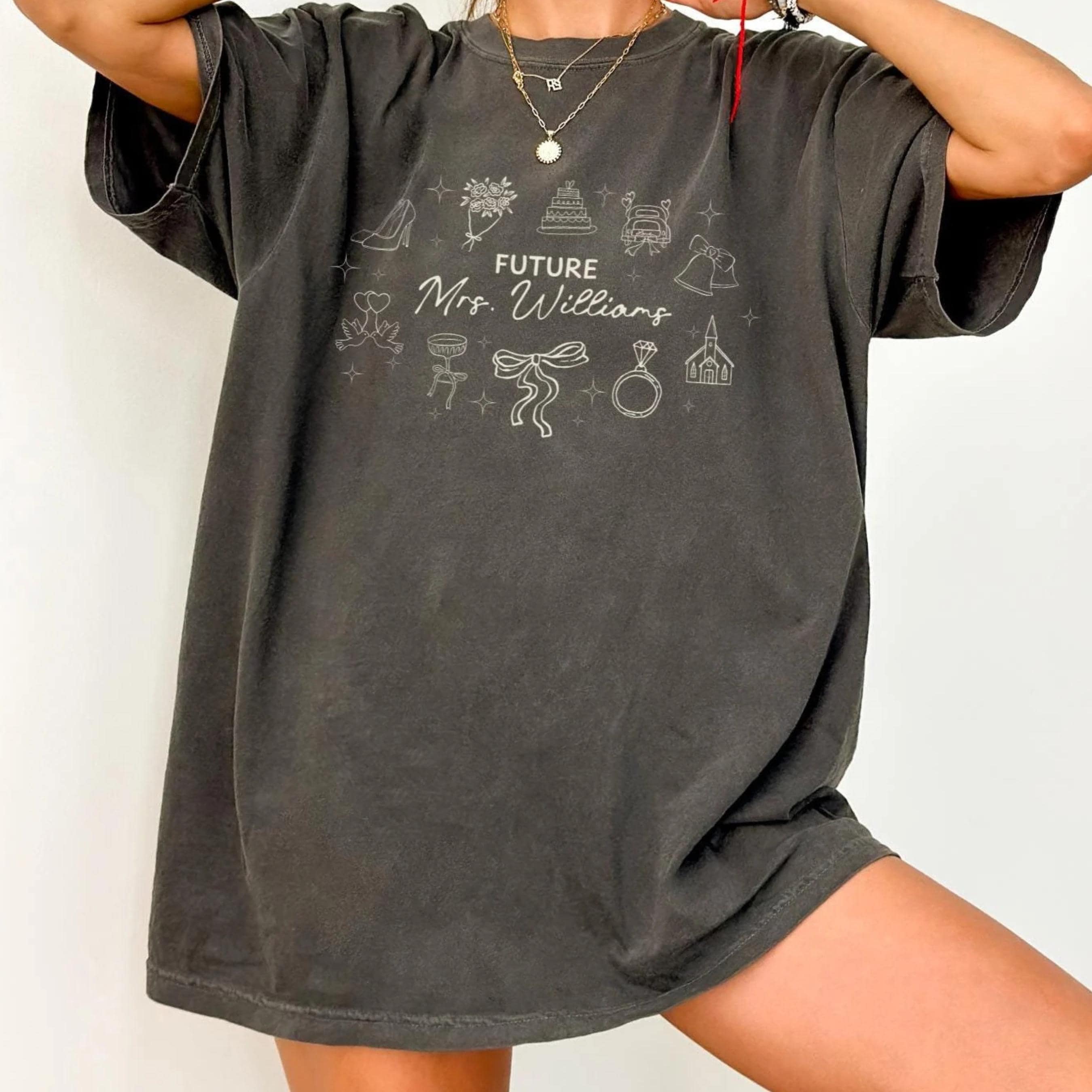 Custom Future Mrs Shirt Comfort Colors Custom Future Mrs T Shirt Oversized Bride To Be Tee Future Mrs Bride Shirt Bride To Be Oversized Tee