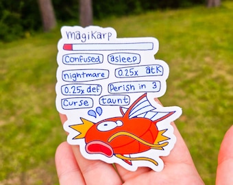 Pegatina de estado de Magikarp