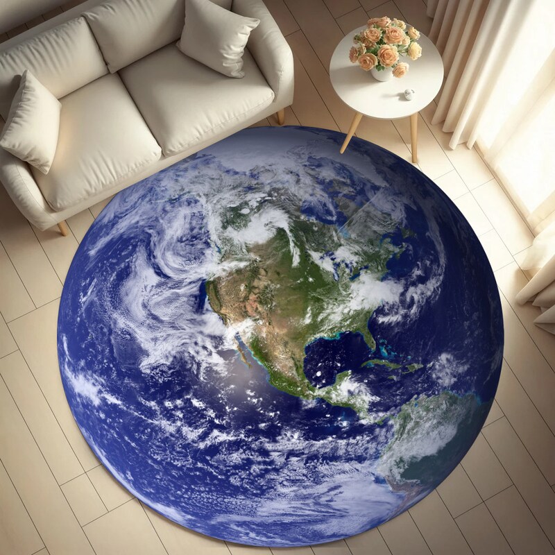 World Map Rug - Etsy