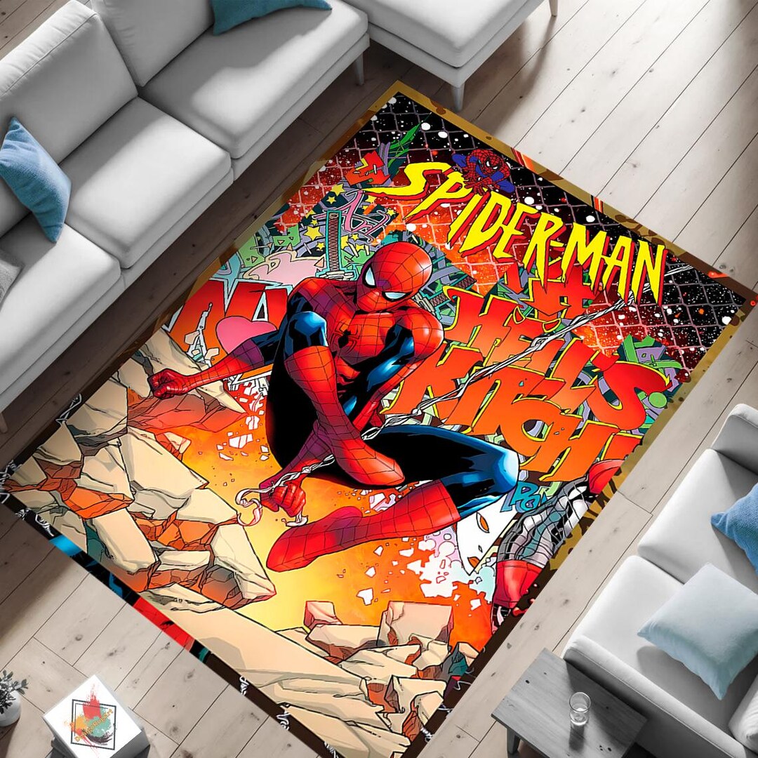 Spiderman Rug,spiderman Carpet,spider Man Rug,movies Rug,custom Rug ...