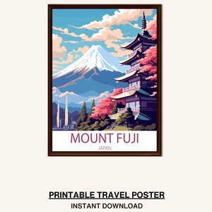 Mount Fuji Wall Art - Printable Japan Wall Art, Japanese Scenery Décor, Serene Mountain Art, Cultural Japan Wall Art, Scenic Japan Wall Art