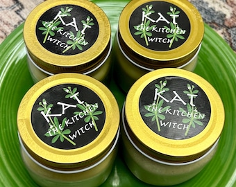 Bálsamo corporal a base de hierbas orgánicas de alta calidad, de 8 oz. Seguro para humanos y animales; ingredientes de calidad alimentaria. Calmante e hidratante.