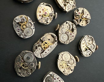 Watch movements parts - Vintage parts - Steampunk  - Watch parts - for crafts  H19