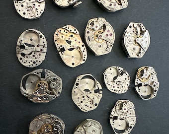 Vintage Watch Movement Parts – Steampunk Craft Supplies f33