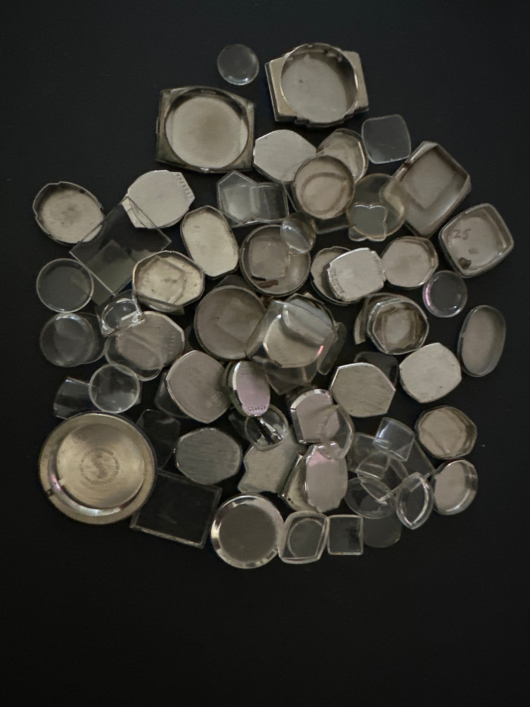 Vintage Antique Watch Parts Cases Backs and Watch Crystals Steampunk Scrapbooking Q34 Etsy