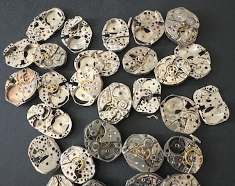 Watch movements parts - Vintage parts - Steampunk  - Watch parts - for crafts  H80