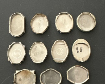 Vintage Antique Watch parts cases backs- Steampunk - Scrapbooking Q36