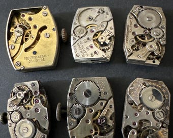 Watch movements - Vintage parts - Steampunk - Jeweled Movements - F37