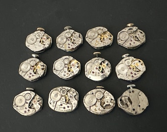 Watch movements - Vintage parts - Steampunk - Jeweled Movements - g77