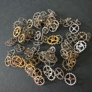 Vintage WATCH PARTS gears - Steampunk parts - D95 Listing is for all the watch gears seen in photos