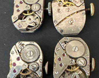 Steampunk supplies Watch movements Vintage Antique Watch movements Steampunk Scrapbooking b36
