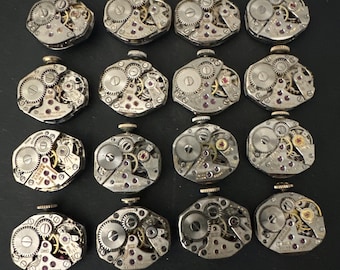 Watch movements - Vintage parts - Steampunk - Jeweled Movements - g43