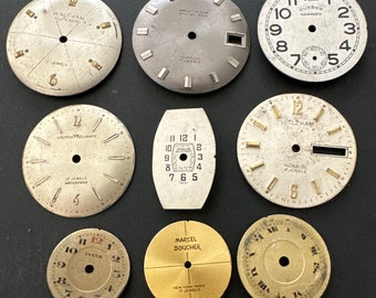 Watch faces - Vintage Antique Watch Dials - Assortment Faces - Steampunk - Scrapbooking K63