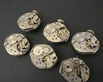 Watch movements - Vintage parts - Steampunk - Jeweled Movements - m73