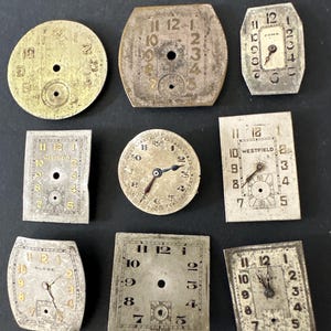 Watch faces - Vintage  Watch Dials - Assortment Faces - Steampunk - Scrapbooking K66