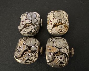 Steampunk supplies Watch movements Vintage Antique Watch movements Steampunk Scrapbooking b49