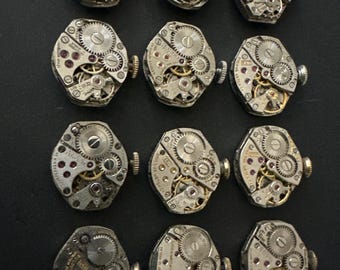 Watch movements - Vintage parts - Steampunk - Jeweled Movements - h58