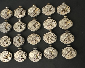 Watch movements - Vintage parts - Steampunk - Jeweled Movements - h58