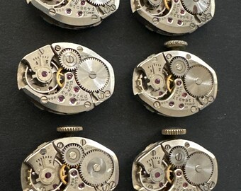 Watch movements - Elgin - Vintage parts - Steampunk - Jeweled Movements - m83