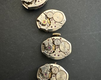 Watch movements - Elgin - Vintage parts - Steampunk - Jeweled Movements - m63
