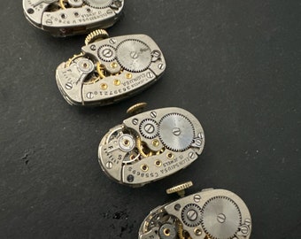 Watch movements - Elgin - Vintage parts - Steampunk - Jeweled Movements - m37