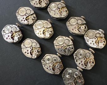 Watch movements - Vintage parts - Steampunk - Jeweled Movements - h81
