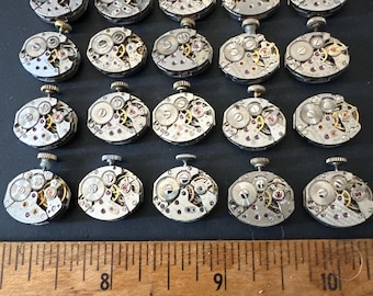 Watch movements - Vintage parts - Steampunk - Jeweled Movements - J64