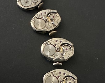 Watch movements - Elgin - Vintage parts - Steampunk - Jeweled Movements - E67