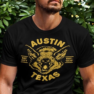 AUSTIN Bat Illustration Design T-Shirt, Unisex • Established 1839, Moving to Austin Texas housewarming gift, Keep Austin Weird, Austin fc