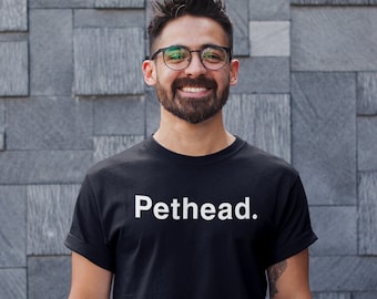 PETHEAD T-Shirt / Unisex In Black, Navy, or Dark Heather