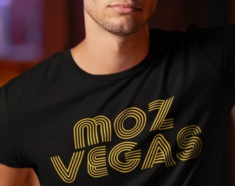 MOZ VEGAS T-shirt, Unisex • Morrissey shirt, The Smiths shirt, Las Vegas NV shirt, fan gift for men or women, Manchester uk, Britpop design