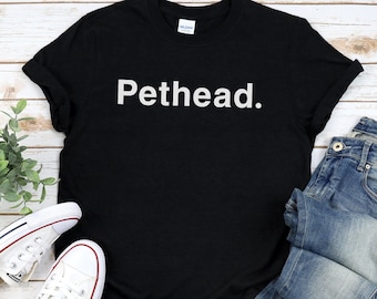PETHEAD T-Shirt / Unisex In Black, Navy, or Dark Heather