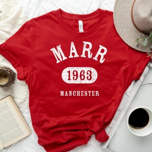 JOHNNY MARR T-Shirt, Unisex W Distressed Texture • Athletic style soft The Smiths tshirt, British Alternative, Manchester music, fan gift