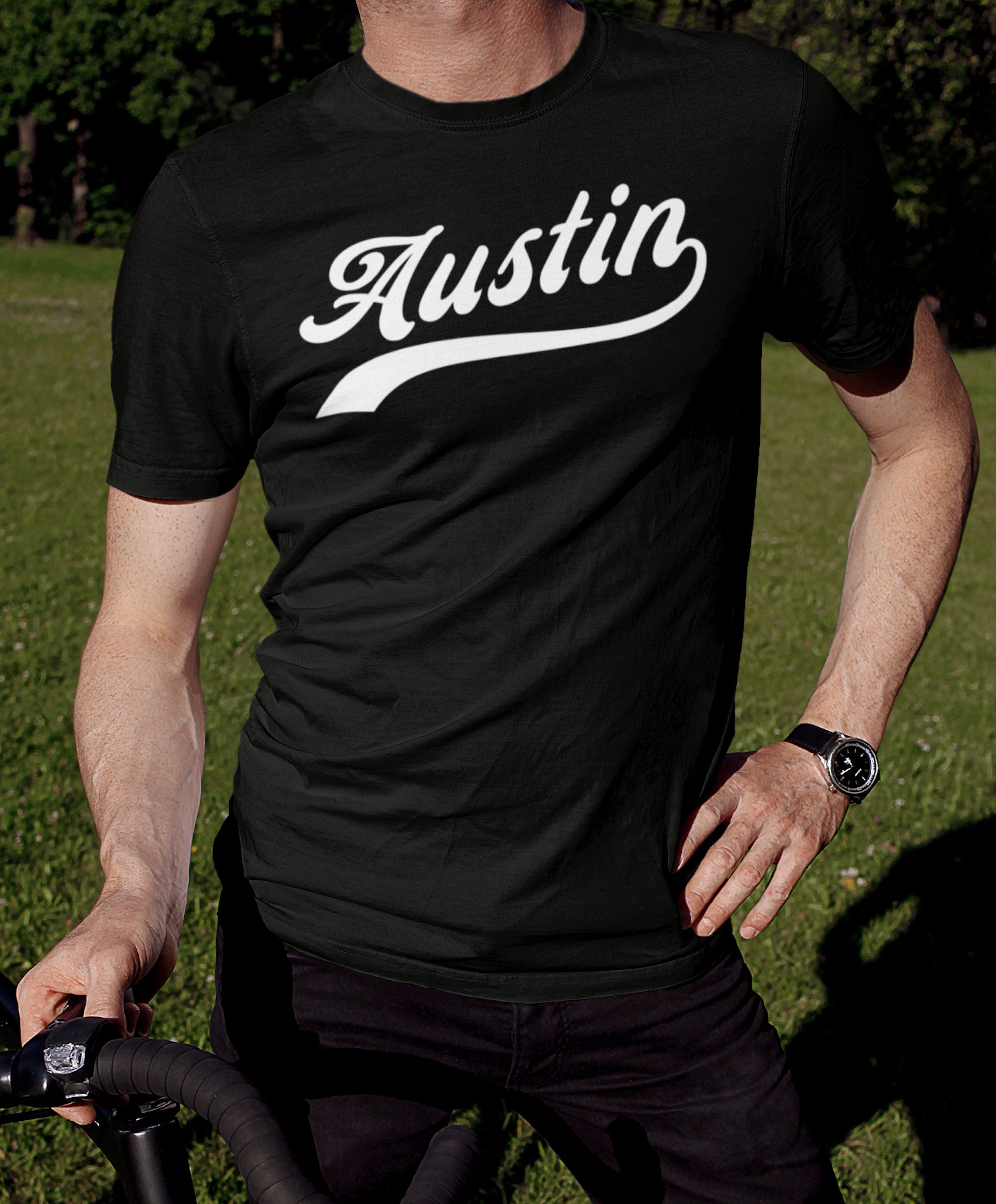 AUSTIN TShirt Unisex tshirt mens womens retro baseball Etsy