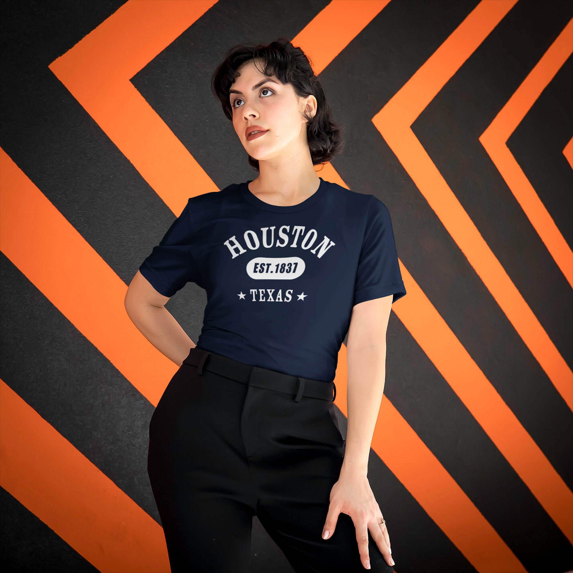 ヒューストン テキサス Tシャツ、ユニセックス • アスレチック