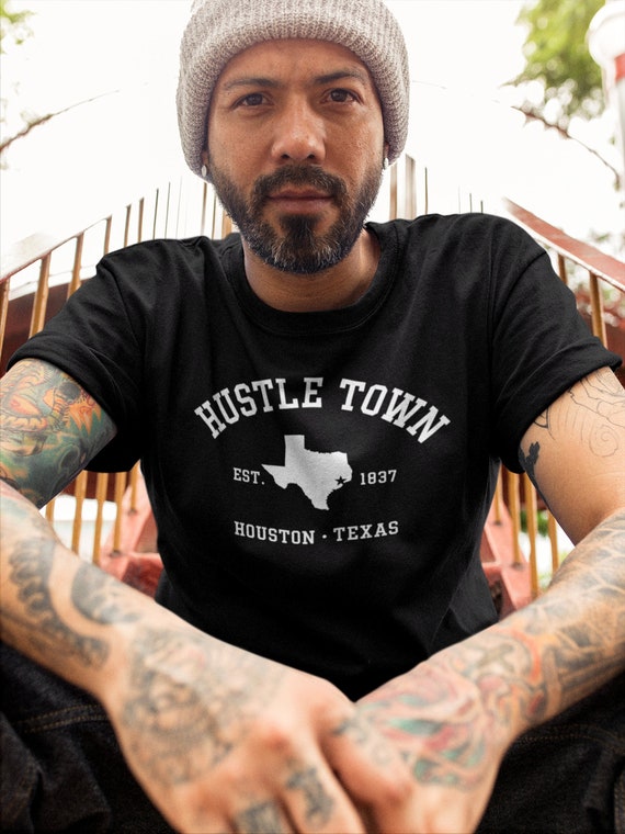 HUSTLE TOWN T-shirt Unisex Houston TX Shirt H-town Gift 