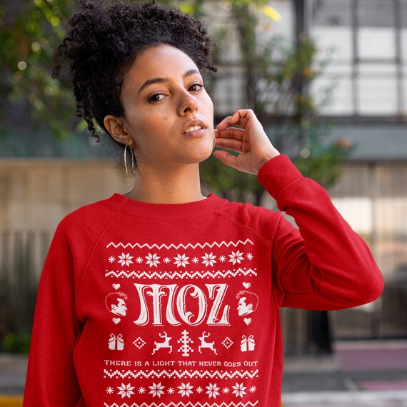 MOZ Christmas Sweatshirt Unisex Moz Angeles Long Sleeve Unique Fan Gift Cute Morrissey Christmas Sweater Holiday Themed the Smiths Shirt Etsy