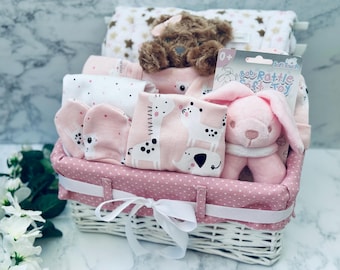 Baby Girl Pink Gift Set | Baby Hamper | Baby Girl Hamper | Baby Shower ...