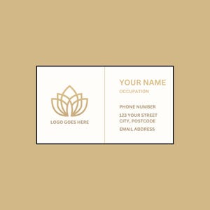 Business Card Canva Template