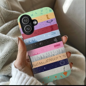 Custodia per telefono con illustrazioni di tutte le epoche pop per iPhone 16 Pro Max e Galaxy S25 Ultra, design estetico retrò, regalo per gli appassionati di musica
