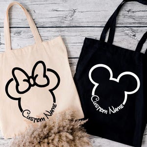 Kids Tote Bag: Personalized Name - Soft Cotton with Zipper