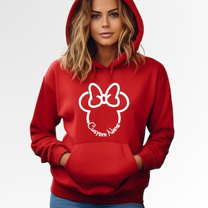 Custom Birthday Gift Disney Hoodie Minnie Mouse Mickey Mouse Matching Family Custom Hoodie Disney Birthday Gift Toddler Hoodie Kids Hoodie image 6