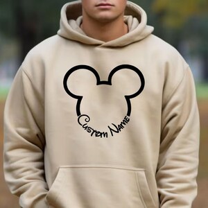 Custom Birthday Gift Disney Hoodie Minnie Mouse Mickey Mouse Matching Family Custom Hoodie Disney Birthday Gift Toddler Hoodie Kids Hoodie image 14
