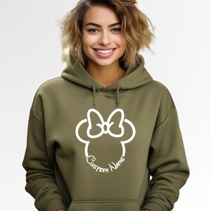 Custom Birthday Gift Disney Hoodie Minnie Mouse Mickey Mouse Matching Family Custom Hoodie Disney Birthday Gift Toddler Hoodie Kids Hoodie image 10