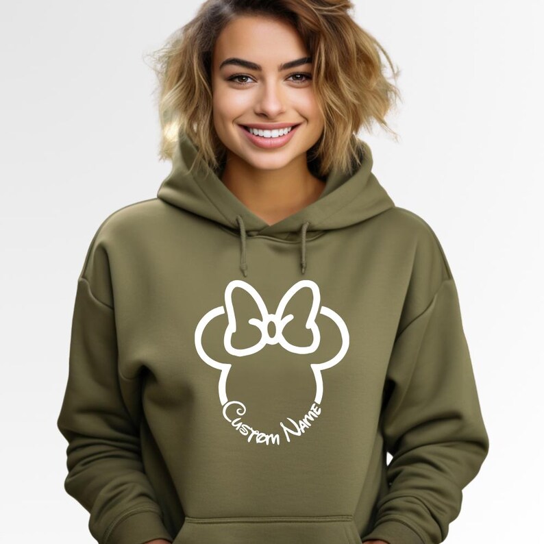 Custom Birthday Gift Disney Hoodie Minnie Mouse Mickey Mouse Matching Family Custom Hoodie Disney Birthday Gift Toddler Hoodie Kids Hoodie image 10