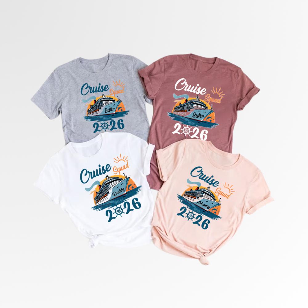 Cruise Squad 2026 Shirt Custom Family Cruise T-shirts Matching Family ...
